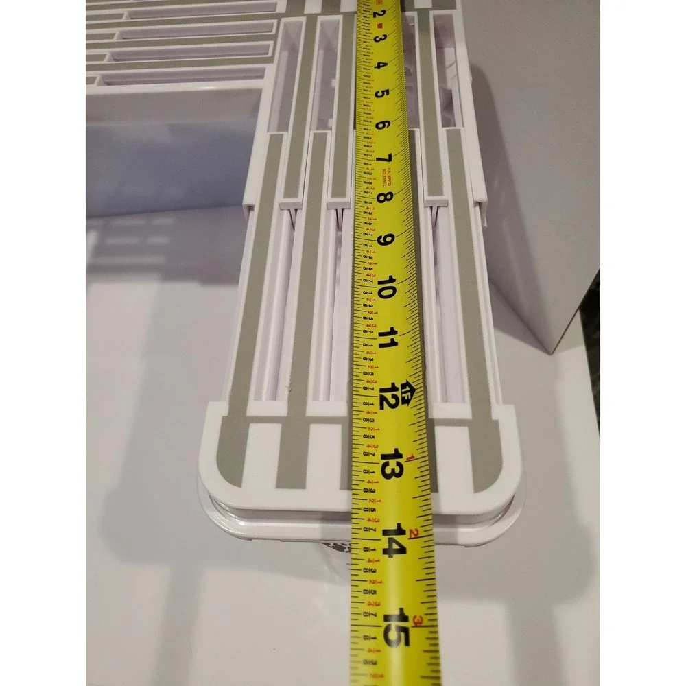 Savvy Shelf Under Sink Organizer Adjustable Expandable Cabinet Shelf White